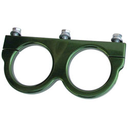 3222 Billet Dual Coil Clamp - Green (fits Bosch and MSD coils)