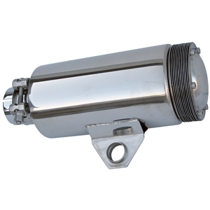 3534 No Longer Available - S/S Turbo Shorty Muffler - 2" exhaust outlet - w/ Spark Arrestor