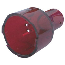 6183 Buggy Whip Bulb Shield - Red