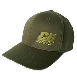 7976 NO LONGER AVAILABLE - OD Green Flexfit Hat - CB Performance Logo - L/XL