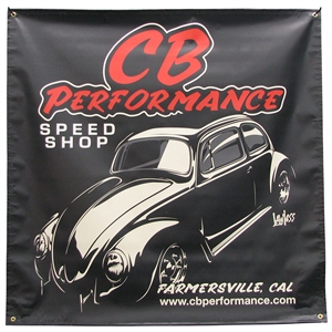 7984 CB Speed Shop Vinyl Banner (4' x 4')