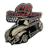 8009 Lapel Pin - CB Speed Shop (Red Letters)