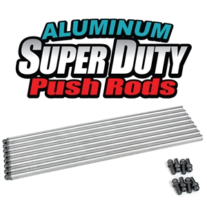 1627 Aluminum Super Duty Push Rods (11.250" Length) Blank End (set of 8)