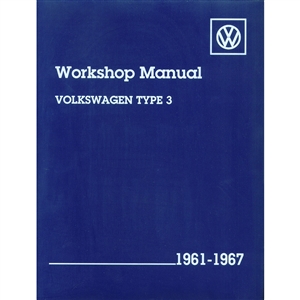 2866 NO LONGER AVAILABLE Volkswagen Type 3 Workshop Manual '61-67
