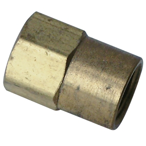 6634 3/16'' American Line to Metric Thread Bubble Flare - Coupler
