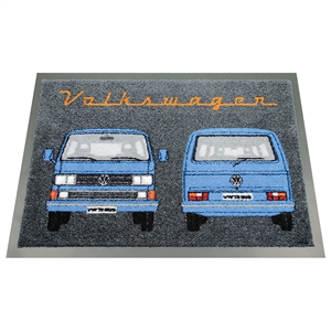 8050 VW T3 Bus Doormat (Front & Back / Blue)
