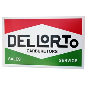 8120 Dellorto Carburetors Sales and Service Vintage Sign