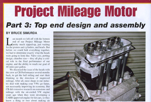 réglage des culbuteurs moteur type1 1600 injection mexico ACD - Moteurs  ORIGINE : Entretien et Réparation -  - magazine VW aircooled