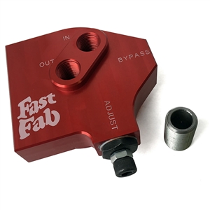1654 Oil Filter Mount - Bypass Style (Red Anodized)
