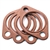 1882 Copper Exhaust Gaskets 1 1/2" (set of 4)