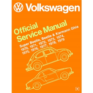 2862 Volkswagen Beetle and Karman Ghia Service Manual 70-79