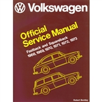 2864 Volkswagen Fastback and Squareback Offical Service Manual 68-73