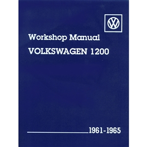 2884 Volkswagen Passenger Cars, Workshop Manual 61-65