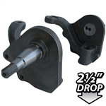 4060 Drop Disc Spindles (Link Pin) fits up to 65 Sedan - uses late 4 Lug rotors & bearings (1 pair)