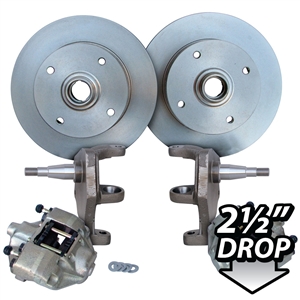 4190 Dropped Disc Brake Kit (Ball Joint) 4 Lug '66-on Sedans & Ghias