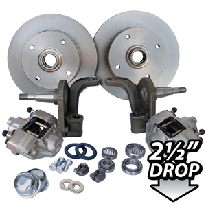 4191 Dropped Disc Brake Kit (Link Pin) 4 Lug Pre-65 Sedans