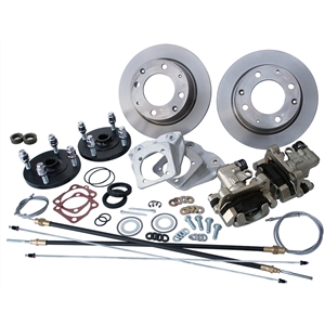 4198 Rear Disc Brake Kit with Parking Brakes, IRS '69-on - Late 4 Lug bolt pattern