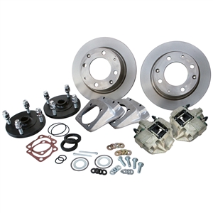 4270 Competition Rear Disc Brake Kit without Parking Brakes, fits short swing axle to '67 - Late 4 Lug bolt pattern
