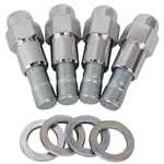 4315 GORILLA Stud Nut Kit (1/2" x 20 Chrome Mag Nut with 14mm to 1/2" adapter studs and washers)