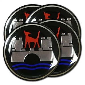4442 Wheel Emblems - Wolfsburg Crest (Set of 4)