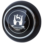 4832 Flat4 Vintage WolfsBurg Horn Button (Black)