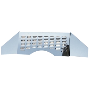 5992 Stainless Steel Firewall - Polished with Louvers (3 pieces)