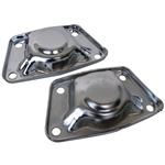 6232 Chrome Spring Plate Covers (one pair)