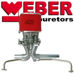 6441 Single Weber 40 IDF MX Low Profile Kit with 6" tall foam filter