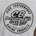 7940 CB Speed Shop Round Logo T-shirt - Dark Heather Grey (Small)