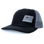 7967 CB Performance Black-Charcoal Mesh Hat (Pre-Curved Bill)