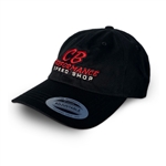 7978 Black Relaxed Hat - Red Speed Shop Logo