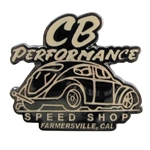 7996 Lapel Pin - CB Speed Shop (Tan Letters)