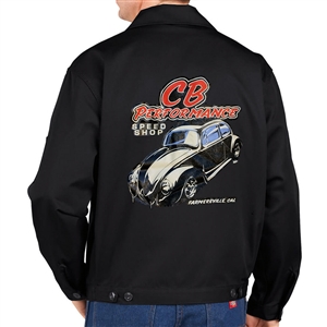 8014 NO LONGER AVAILABLE Black CB Speed Shop Ragtop Dickies Jacket (X-Large)