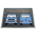 8050 VW T3 Bus Doormat (Front & Back / Blue)