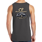 8204 CB Speed Shop Mens Tank Top - Charcoal Grey (Small)