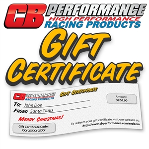 GFT CB Performance Gift Certificate