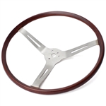 IN-179 Wooden Steering Wheel (Brushed) Flat4