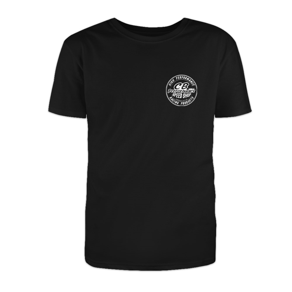 CB Speed Shop Round Logo T-Shirt - Black (specify size)