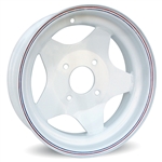 Steel Wheel (White) VW 4 Bolt (specify size)